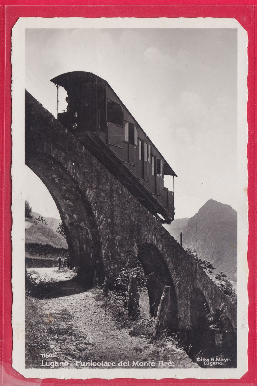 Cartes postales: LUGANO, FUNICOLARE DEL MONTE BRÈ – D'occasion à Oberrieden par Gebirgsstelze