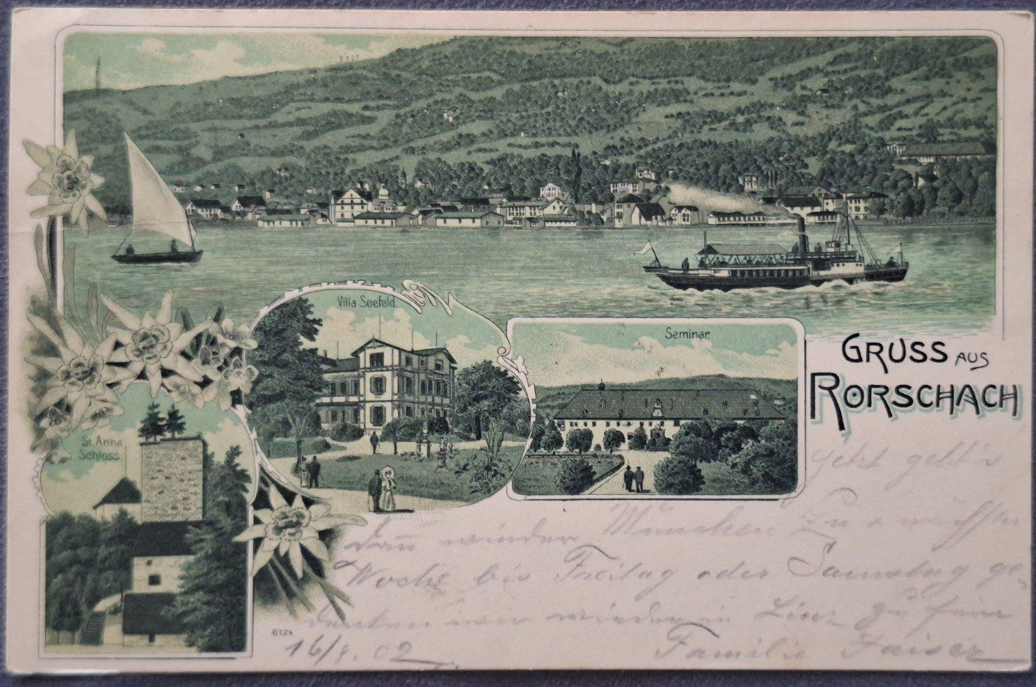 Ansichtskarten: Rorschach Litho – Gebraucht aus Rapperswil SG von INTELVI