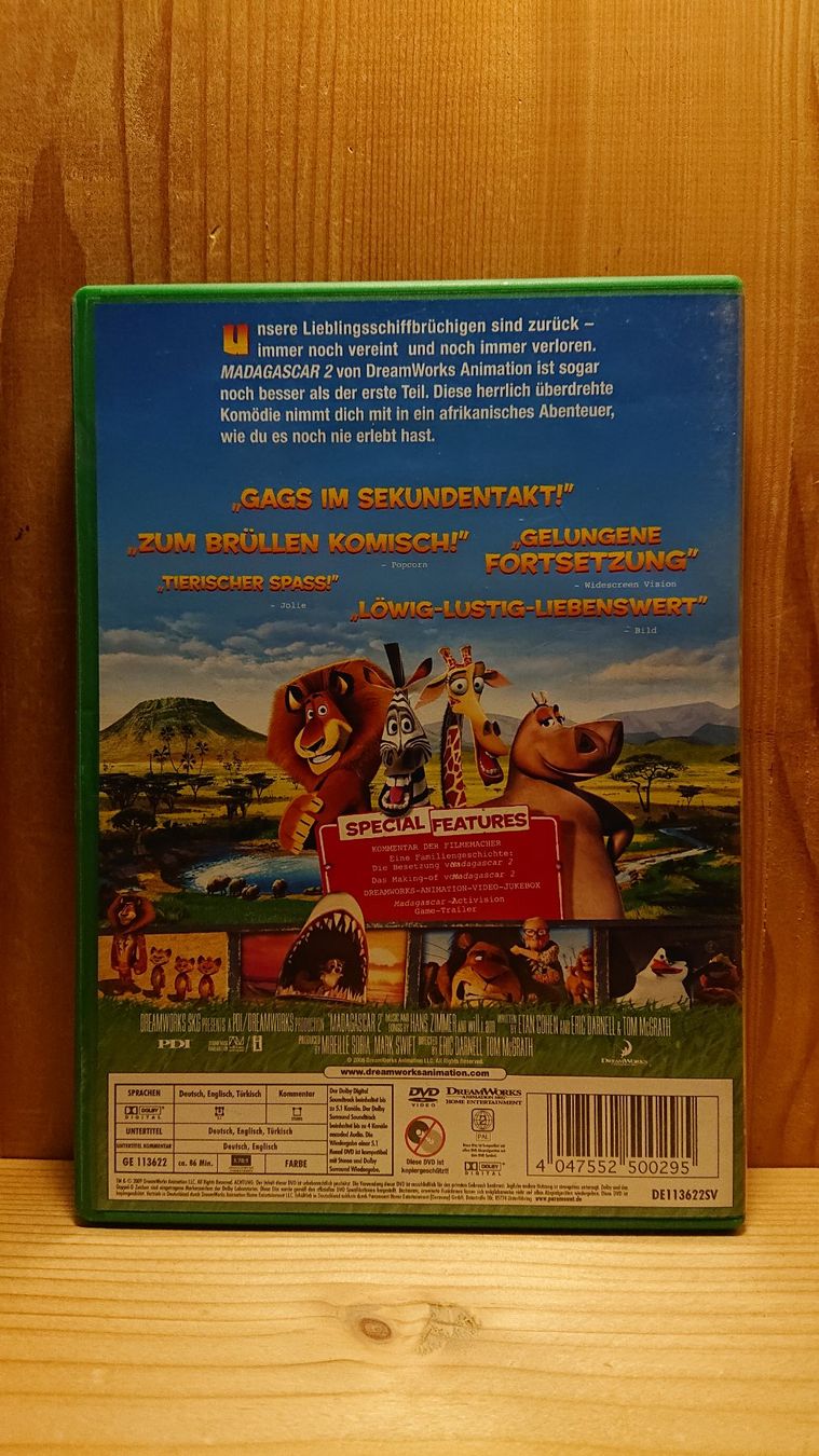 Tutti i DVDs: MADAGASCAR 1 und 2 auf DVD – Usato da Wilderswil venduto da Exebub 4