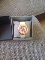 Guess Damenuhr mit weissem Armband - Top Zustand!