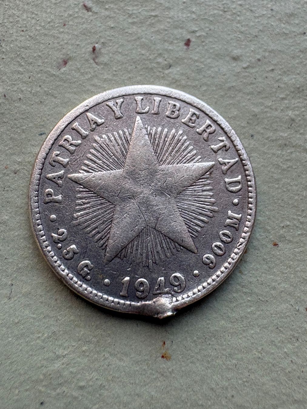 Tutti le monete: Cuba 10 centavos 1949 Silber – Difettoso da Zürich venduto da mysilvercoin 1