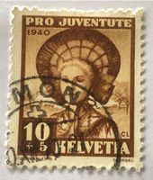 PRO JUVENTUTE  BRIEFMARKEN GESTEMPELT   