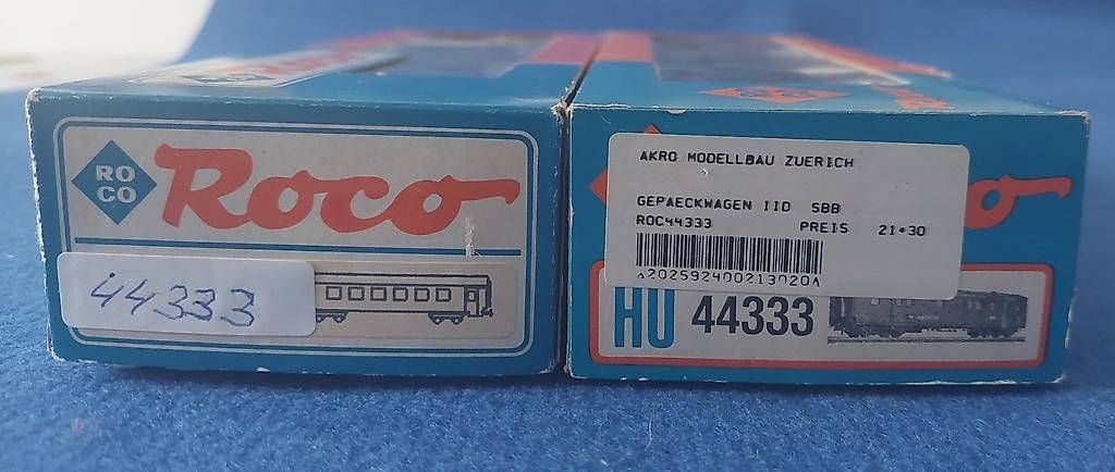 Roco 44452 / 454 H0 DC Post-Schlafwagen Hecht der DSG OVP (Neu (gemäss ...
