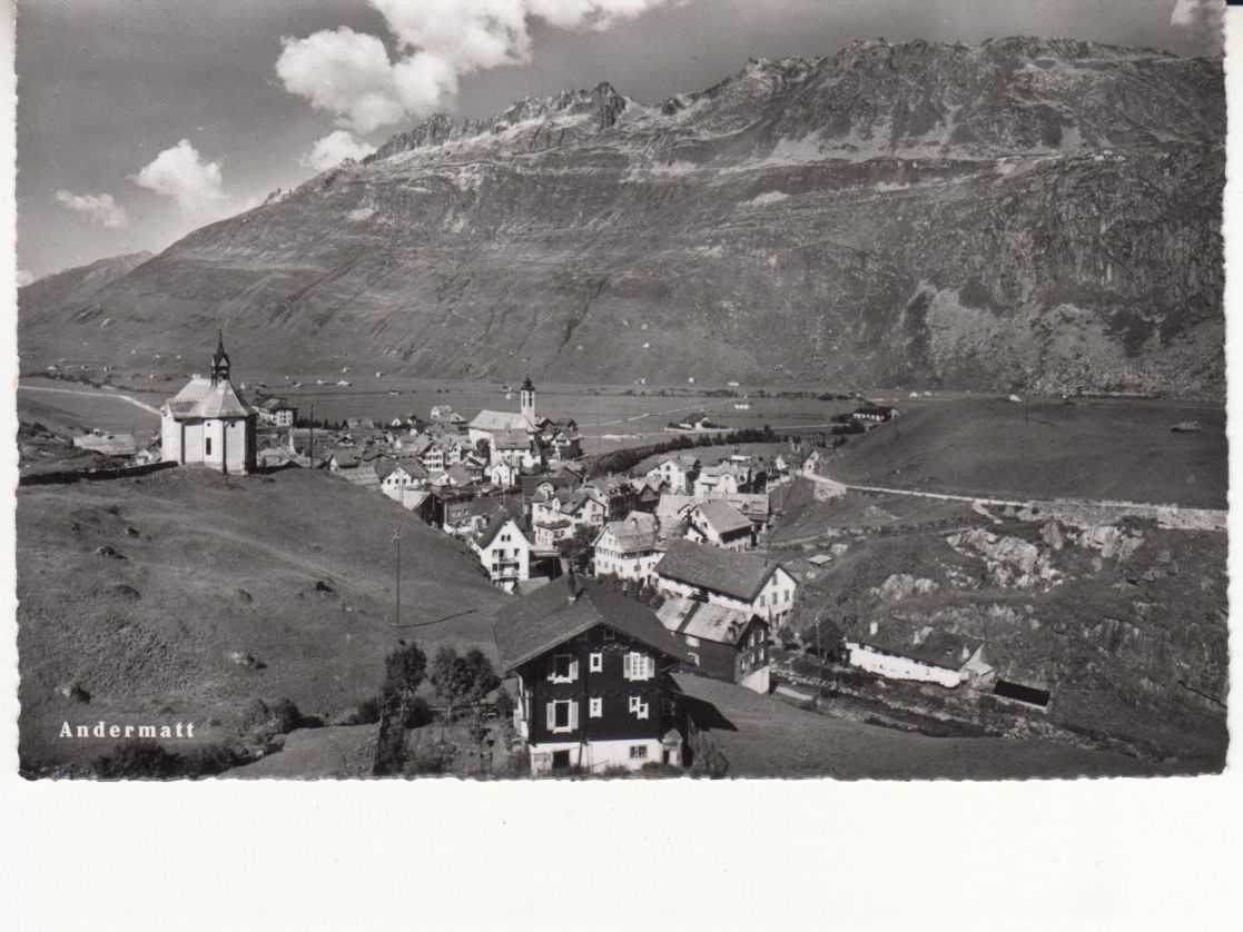Ansichtskarten: Andermatt 1956 – Gebraucht aus Bürglen TG von StampGraf