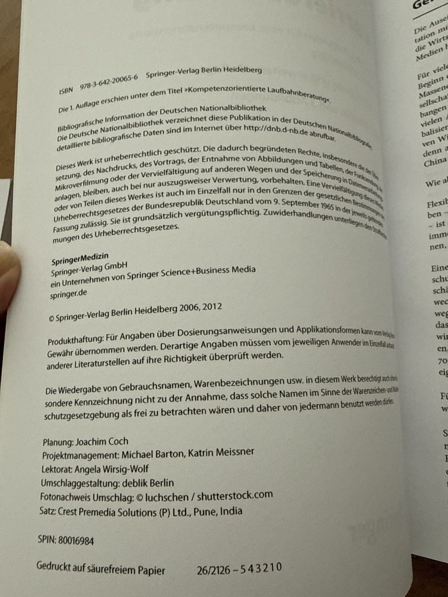 Libri: Buch: Karriereberatung, 2. Auflage – Nuovo (secondo la descrizione) da Wittinsburg venduto da redrose296 1