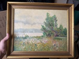 Gemälde von A. Stucky, signiert 1926, Originalzustand!