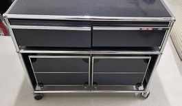 USM Haller Rollcontainer / Korpus schwarz 77 x 52 x 63.5 cm