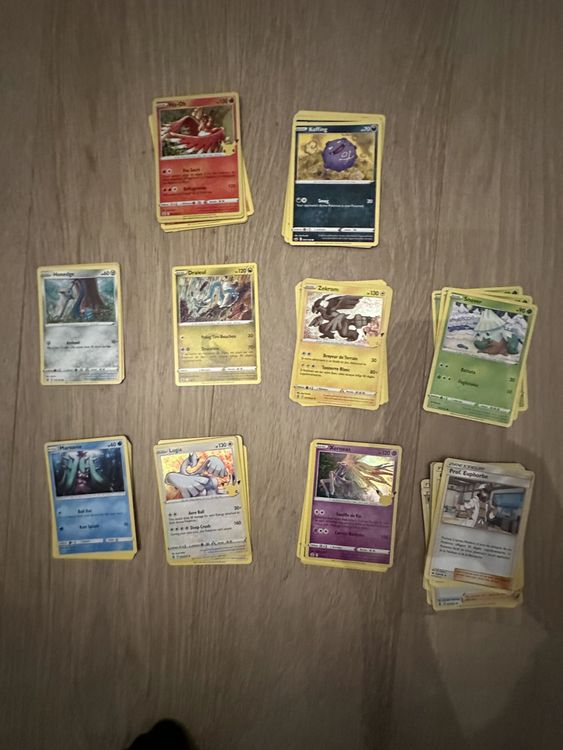LOT DE 10 CARTES POKEMON U/C JAPONAISE/JAPANESE SANS DOUBLE ! TOUT PETIT PRIX