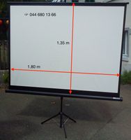 Dialeinwand Beamer Leinwand 180 x 135 cm