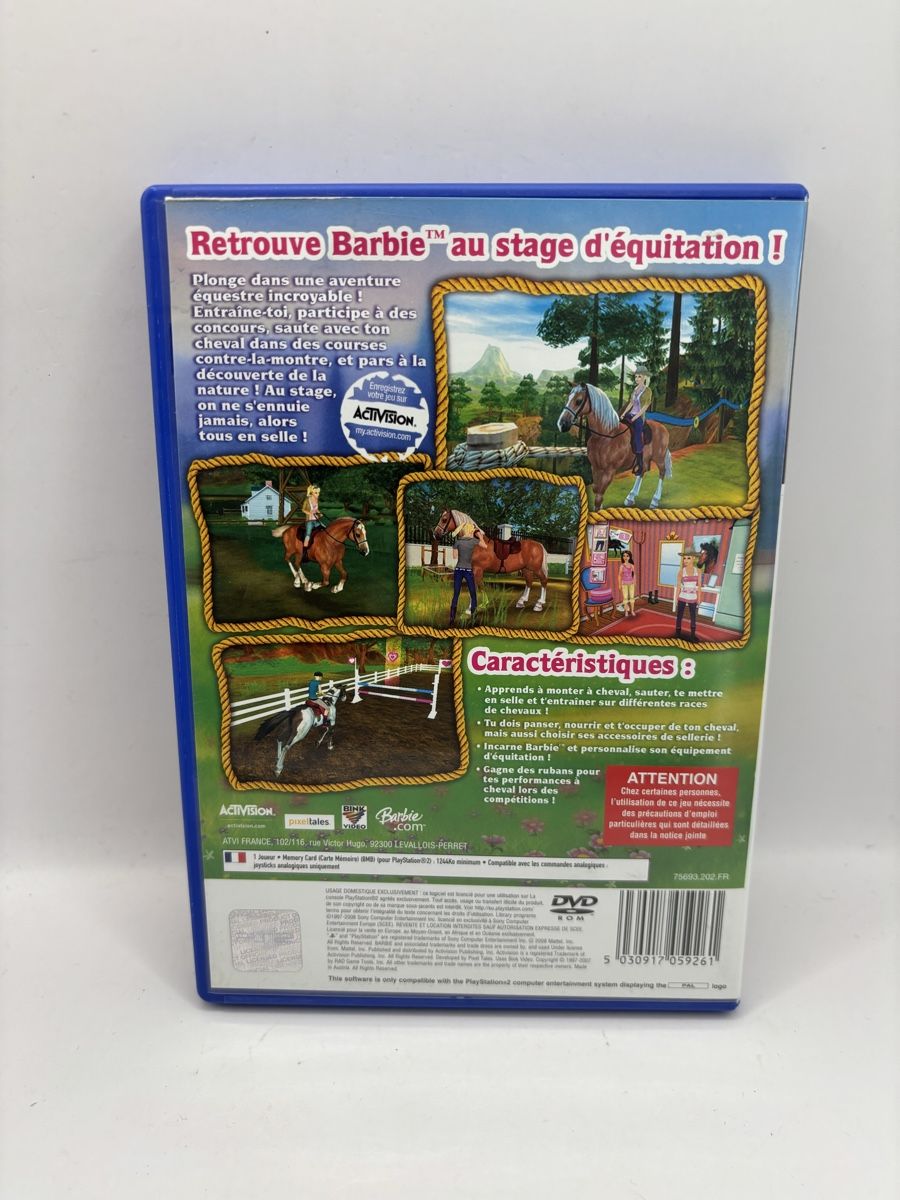 Spiele: Barbie Cavalière Stage d'équitation PS2 – Gebraucht aus Genève von sho_67qj 1