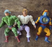 Originale Vintage Mattel MOTU Figuren aus den 1980er Jahren