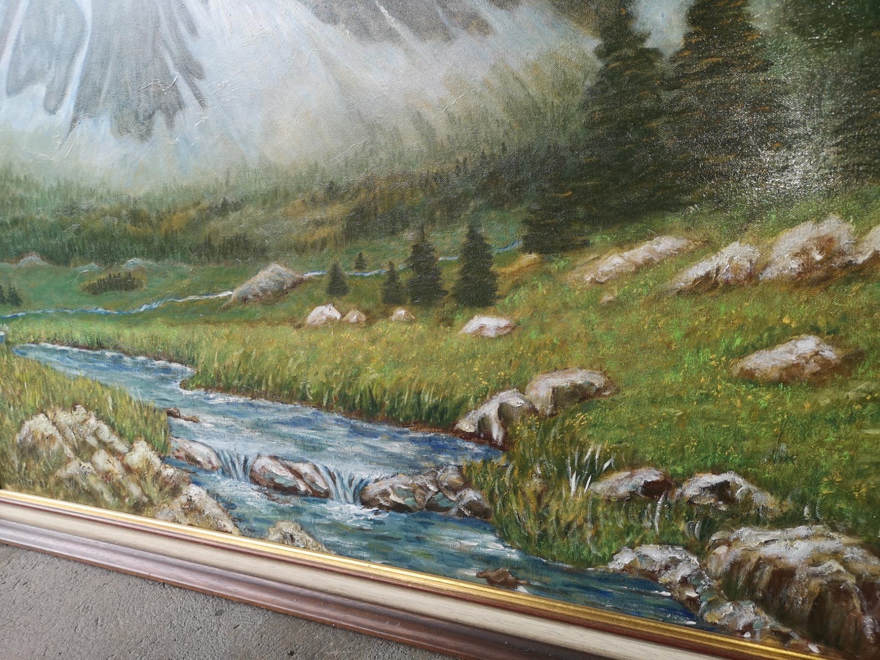 Dipinti: Leinwand Gemälde 110x90 cm, handgemalt – Usato da Oftringen venduto da WufffWuff 4