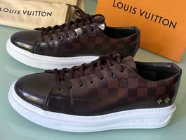 LOUIS VUITTON Beverly Hill Lv Damier Leder Low Sneakers 43.5