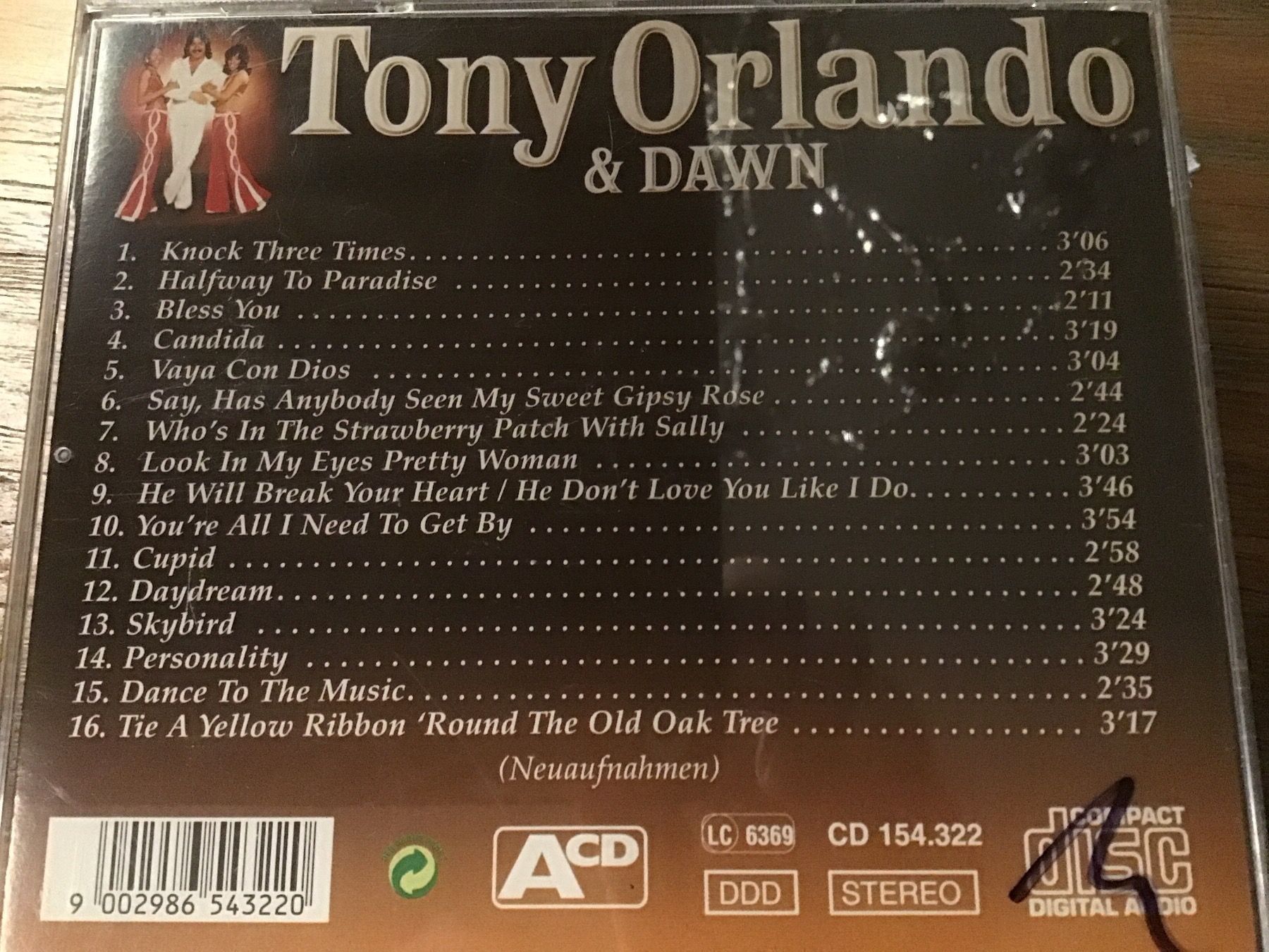 CD: Tony Orlando & Dawn – Usato da Thierachern venduto da sweden08 1