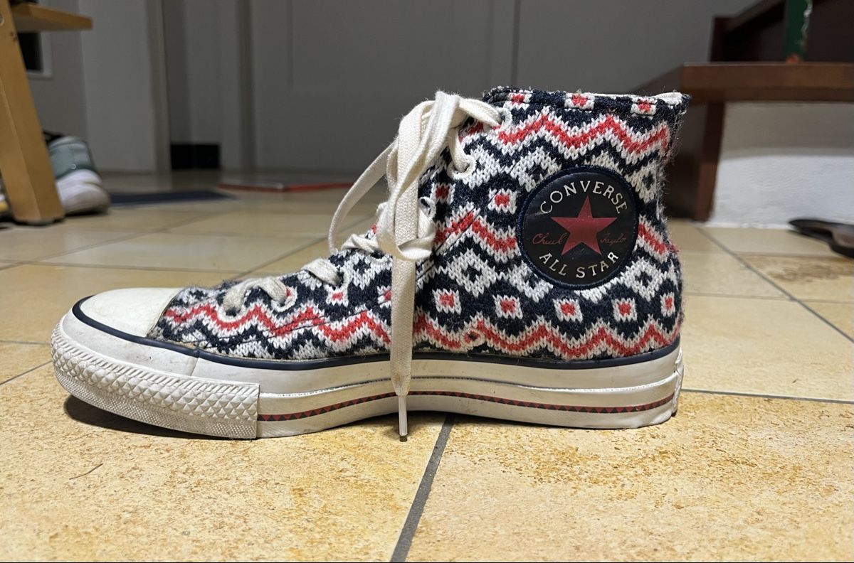 Converse Scarpe da uomo: Converse All Star mit einzigartigem Strickmuster – Usato da Riehen venduto da Louloulila 1