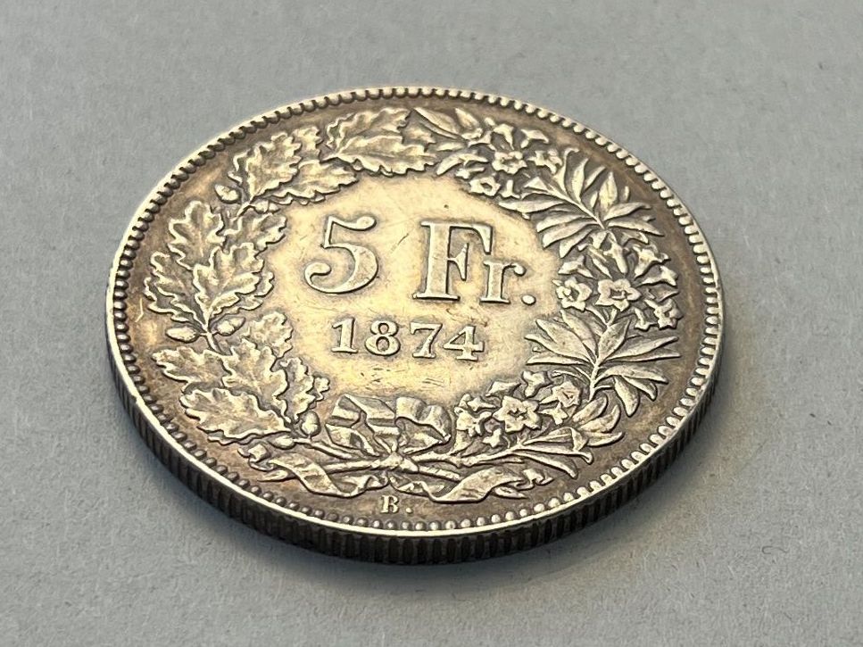 Toutes les monnaies: 5 Franken 1874 B. – D'occasion à Tägerwilen par Beata1sager 9