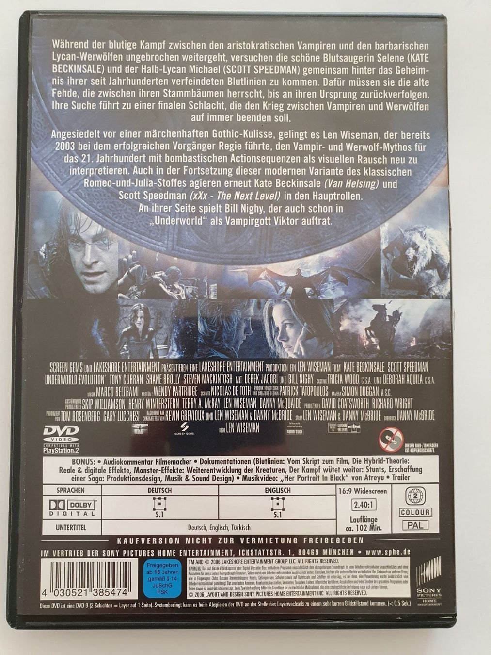 Tutti i DVDs: Underworld Evolution DVD – Usato da Oberdorf BL venduto da BaldenEagle 1