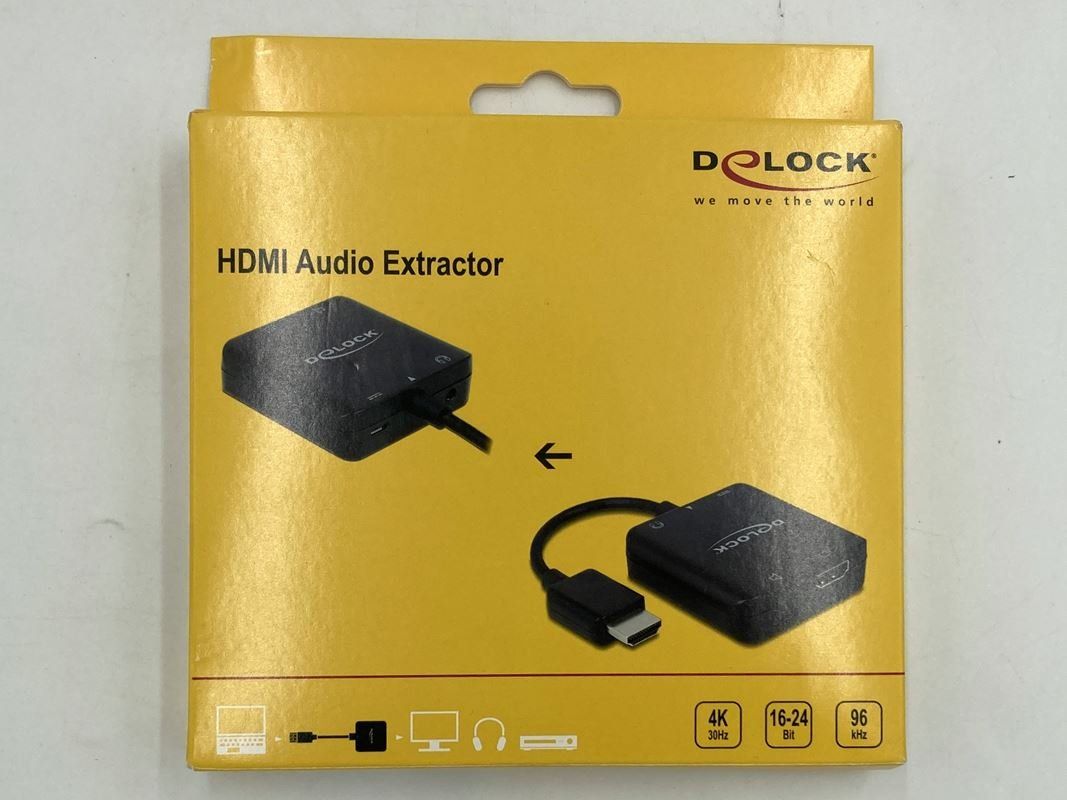 Unità & Adattatore: DELOCK | HDMI Audio Extractor | 4K | Schwarz – Nuovo (secondo la descrizione) da Wittenbach venduto da Restwert_St-Gallen
