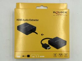 DELOCK | HDMI Audio Extractor | 4K | Schwarz