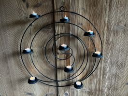 Wandkerzenhalter, 9 Flammig, Metall, Vintage,Deko Winter