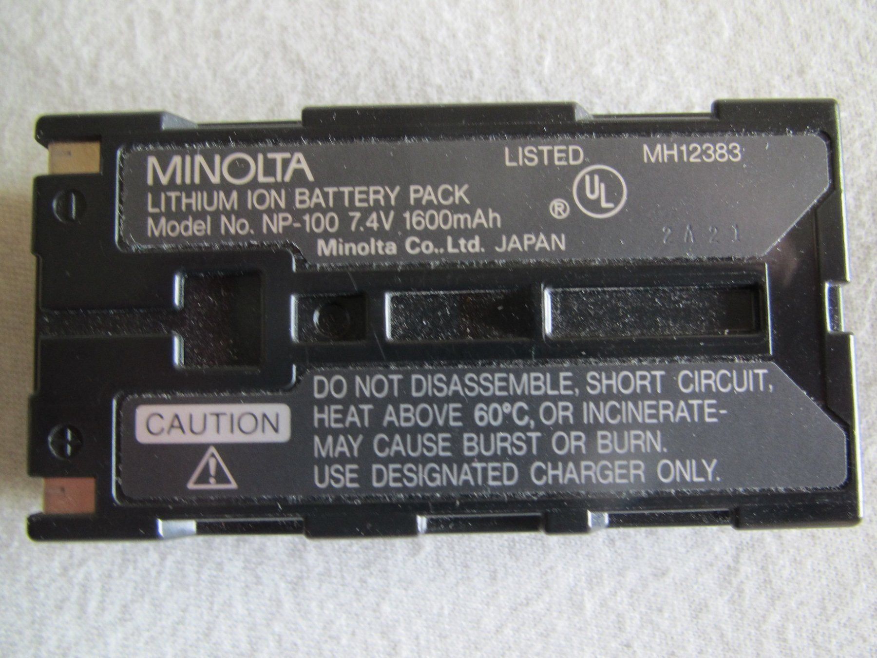 Batterie: Minolta Konica EBP-100 High Power Akku – Usato da Uster venduto da lets_drink_milk 6