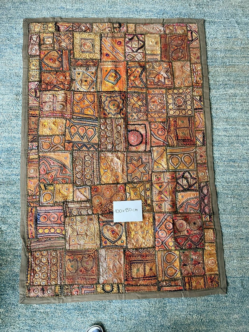 Tappeti: Wandteppich, Patchwork, aus Indien, Grösse 100x150cm – Usato da Bremgarten AG venduto da mamina54 5