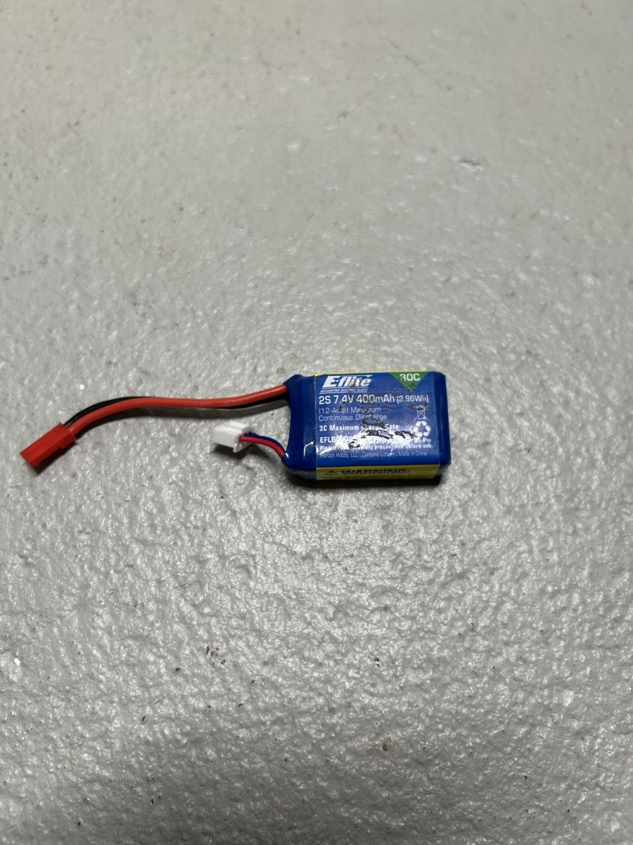 E-Flite Batterie, Caricabatterie & Alimentatori: LiPo Akku 2S 7.4V 400mAh 30C – Usato da Kirchberg BE venduto da SnoringMan