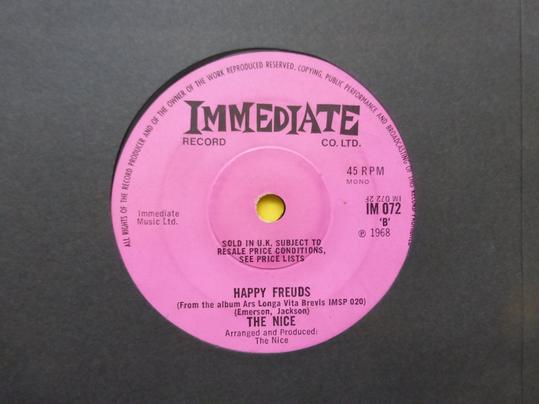 Dischi in vinile: The Nice – Brandenburger – Usato da Zürich venduto da Swiss57 1