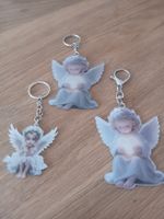 Schlüsselanhänger Engel Set 3 Stück Acryl neuwertig