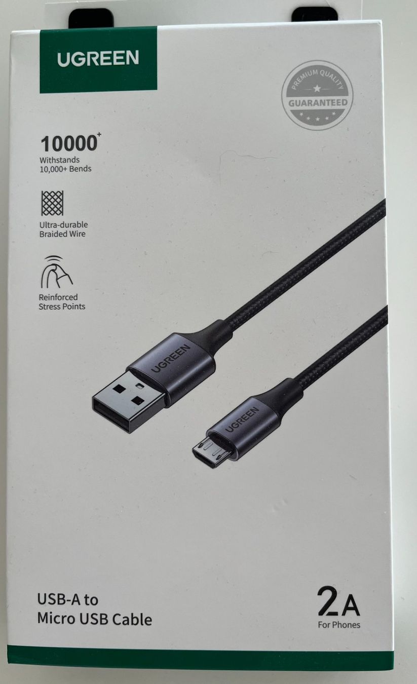 Ugreen Cavi: Ugreen USB 2.0 A to Micro USB Kabel, neu – Nuovo e nell'imballaggio originale da Gebenstorf venduto da bpo_7hv6