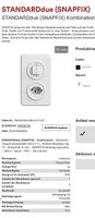 Feller UP-Kombination STANDARDdue 1/1L+1×T13 weiss senkrecht