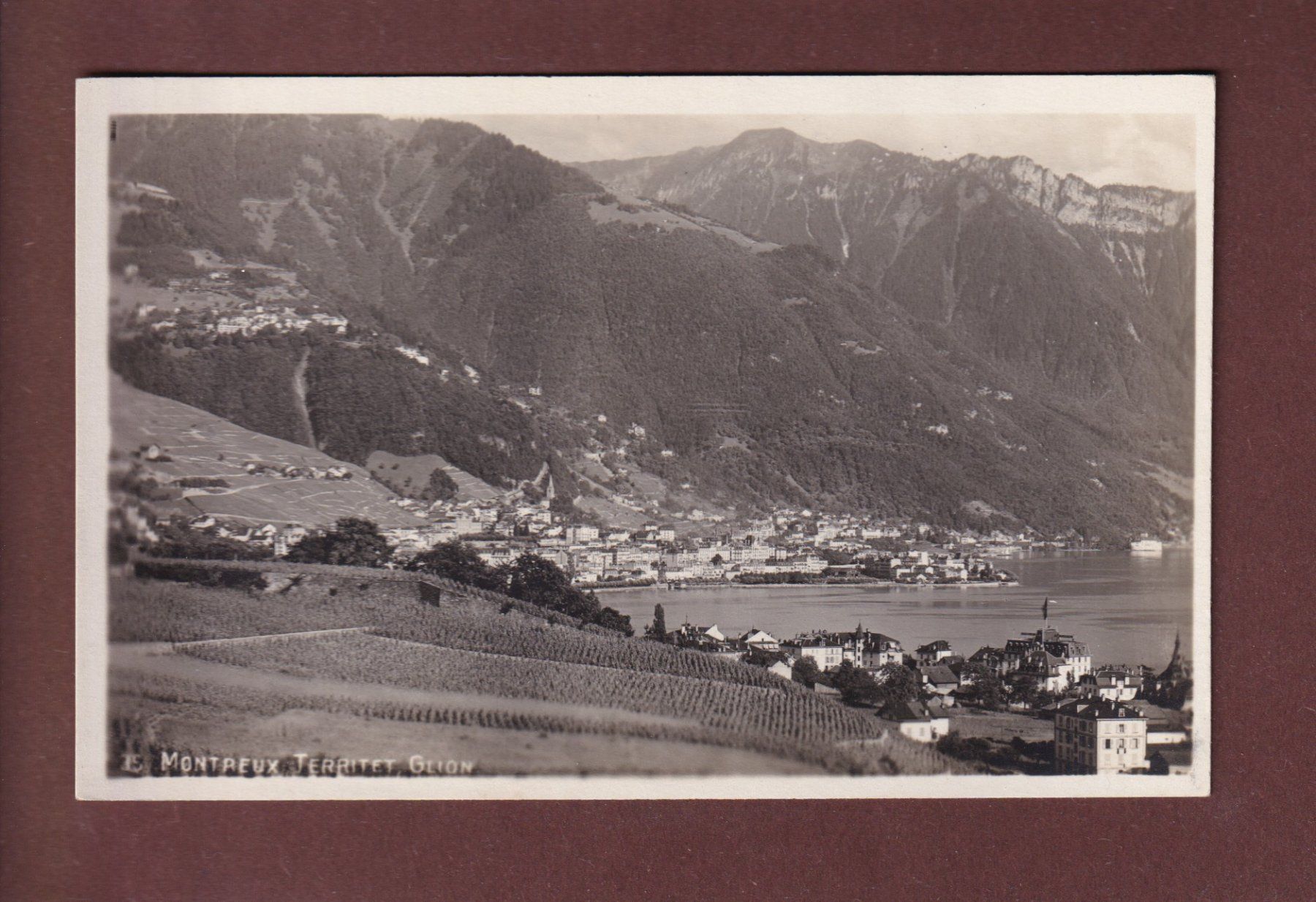 Cartoline postali: MONTREUX - Territet - Glion – Usato da Pully venduto da nicecards