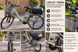 E-Bike City Trekking mit Korb und Box gebraucht