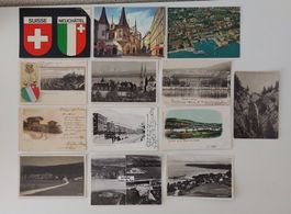 13 AK Ansichtskarte La Chaux-de-Fonds,Neuchatel,Auvernier