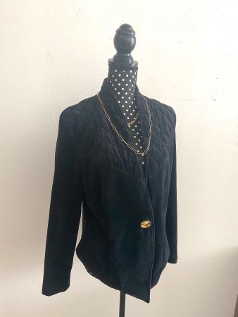 Original 80er Vintage Samtjacke