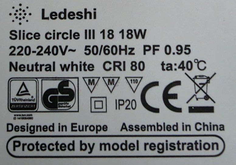 Lampadari & plafoniere: Deckenlampe LED (Ledeshi) – Nuovo e nell'imballaggio originale da Sörenberg venduto da felzis 3