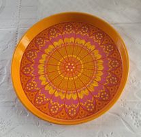 🏵 Vintage Serviertablett auch Wanddekoration 70er Jahre 