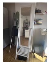 Standspiegel weiss mit Ablage