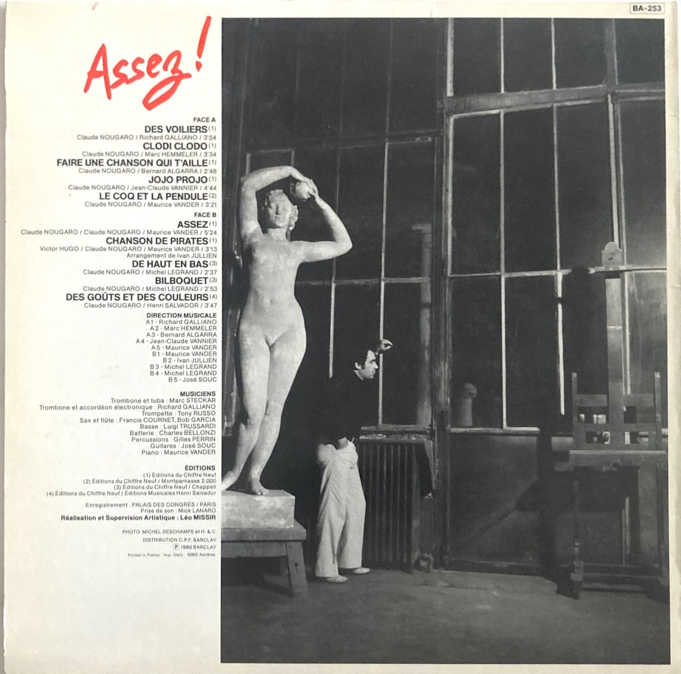 Vinyles: NOUGARO - ASSEZ ! – D'occasion à Poliez-Pittet par Newtown-Records 1