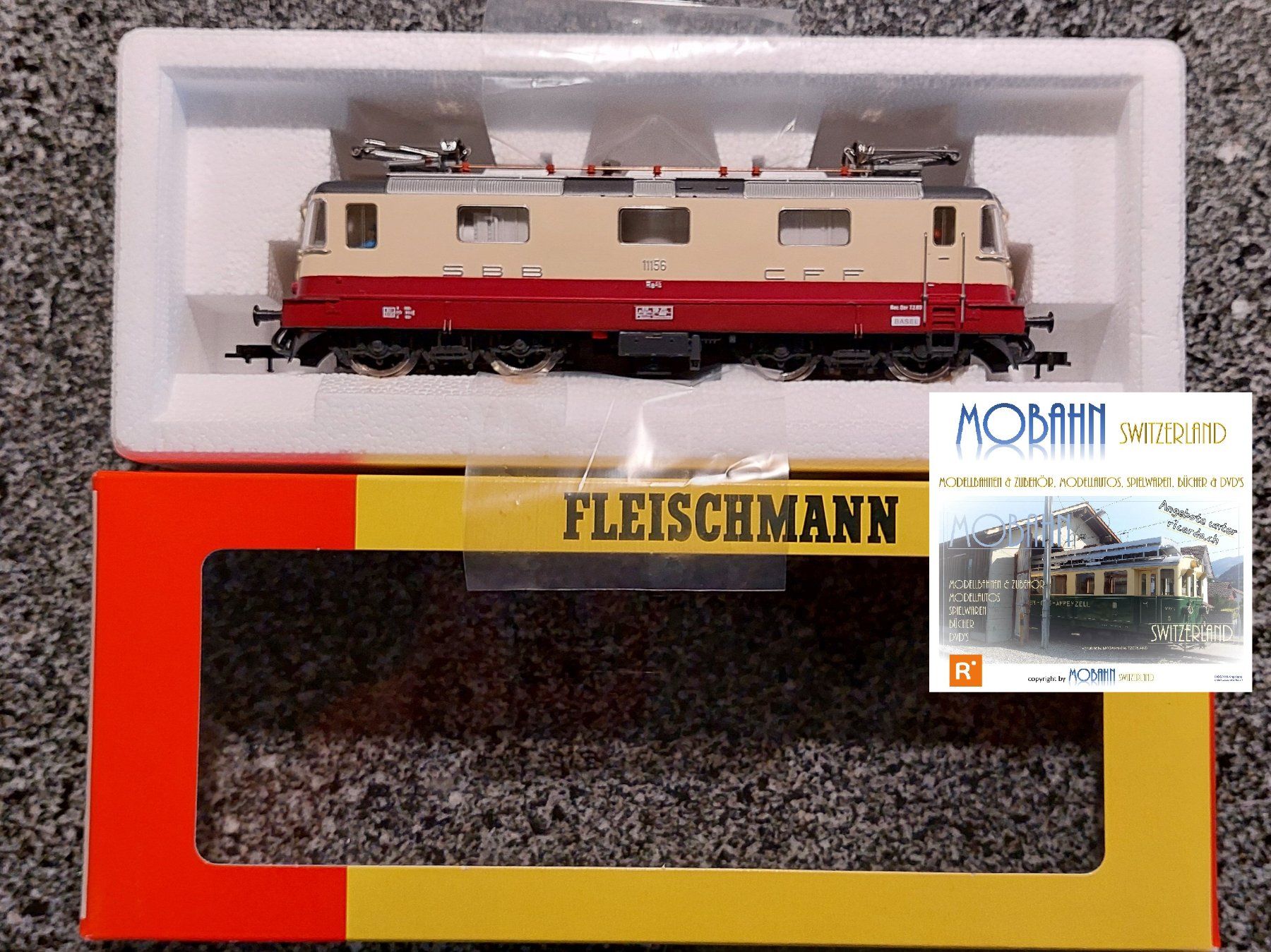 Fleischmann Modellini di ferrovie: Fleischmann 4341 - Re 4/4'' 11156 TEE der SBB CFF FFS – Nuovo e nell'imballaggio originale da Rotkreuz venduto da MOBAHN-1zu87