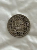 1 Franken 1887  Silber, Rar