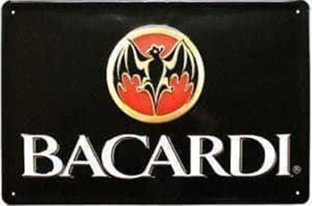 Bacardi Schilder: Blechschild 3D - BACARDI LOGO QUER – Neu und originalverpackt aus Rupperswil von big-one-sale
