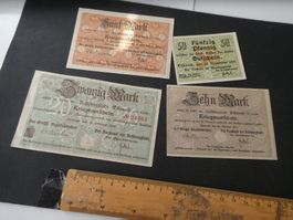 Dt. Reich 1919,  Eisenach - Notgeldscheine Serie bis 20 Mark