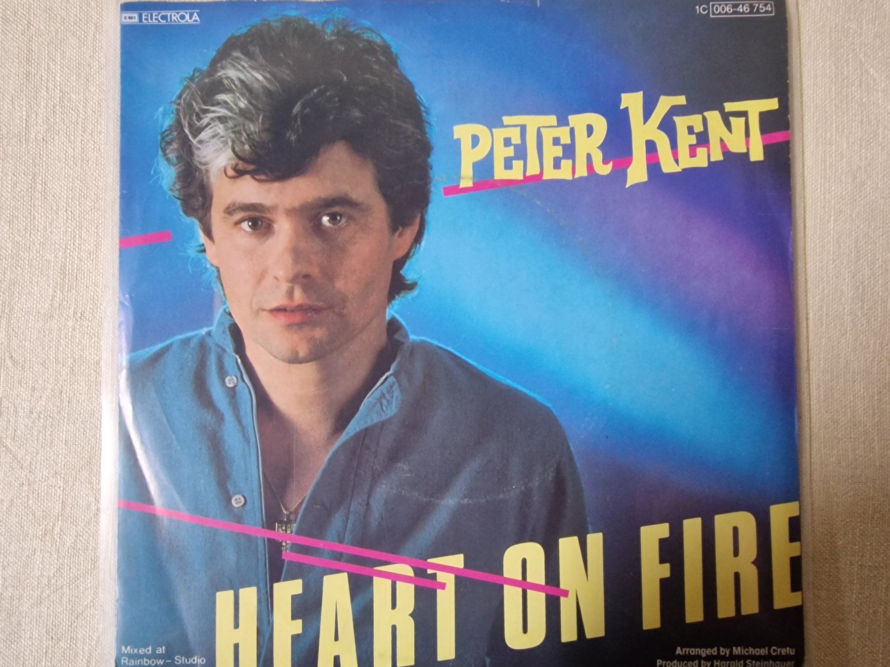 Dischi in vinile: Peter Kent Single – Heart On Fire – Usato da Root venduto da atelier22 1