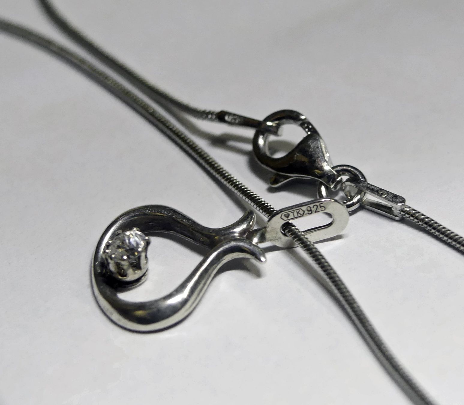 Catenine: Halskette Silber 925 mit Anhänger – Usato da Matten b. Interlaken venduto da kero71 1