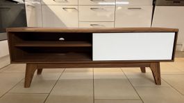 TV Lowboard wood look with white front