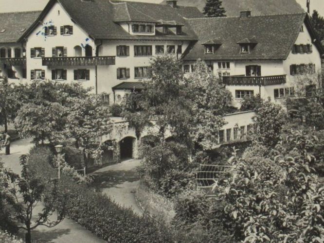Cartoline postali: Ferienheim S. M. U. V. Vitznau 1950 – Usato da Grenchen venduto da Bluemchen1900