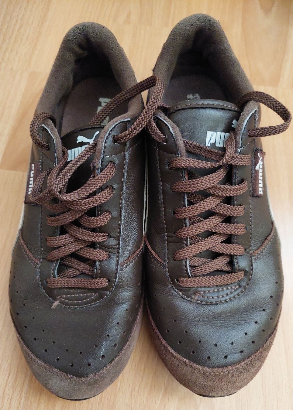 Scarpe da uomo: Puma Sneakers Brown Leather Gr. 36,5 – Usato da Watt venduto da Tomaf