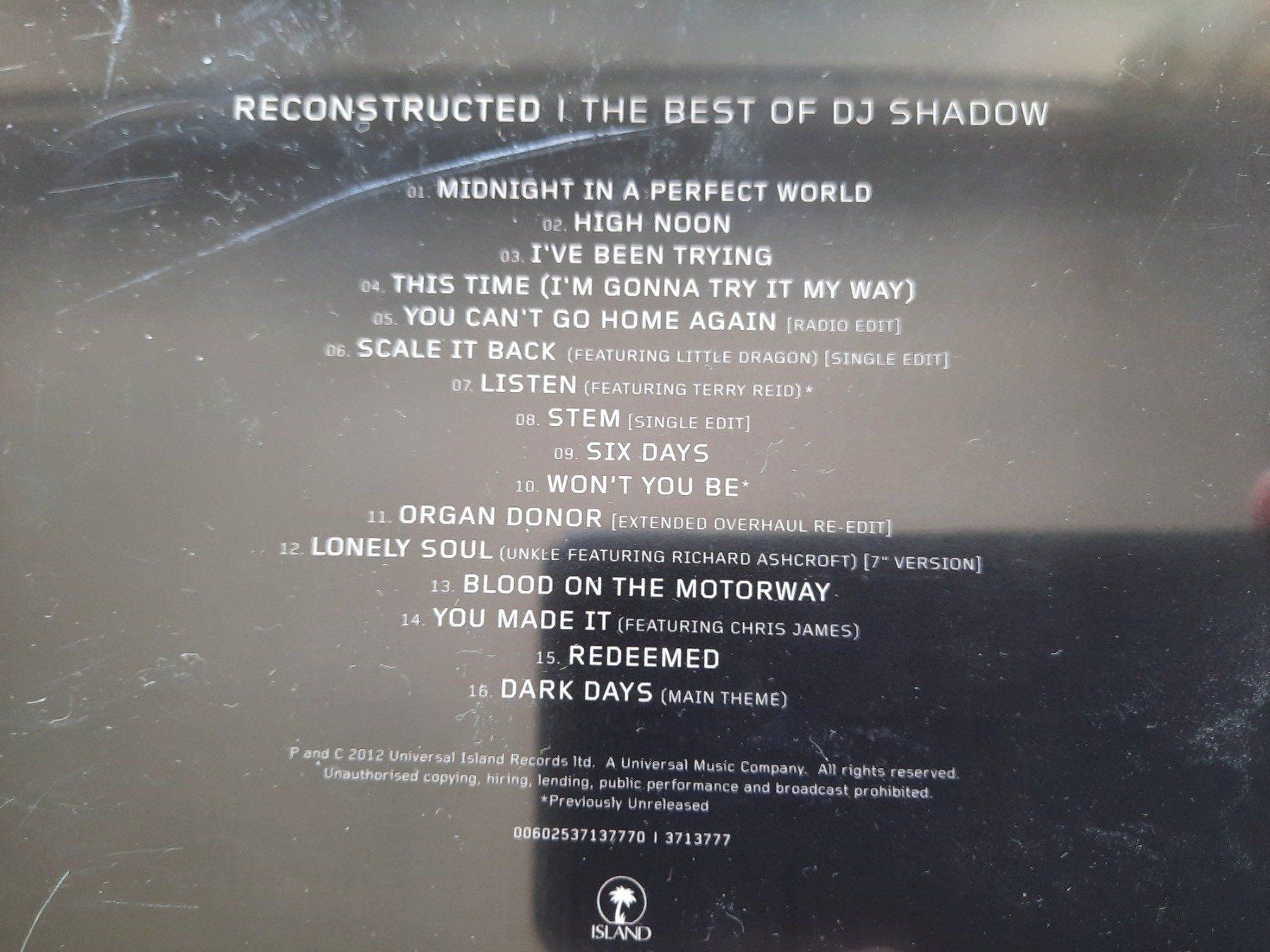 CDs: CD Reconstructed - The best of DJ Shadow – D'occasion à Pully par bro_n52j 3