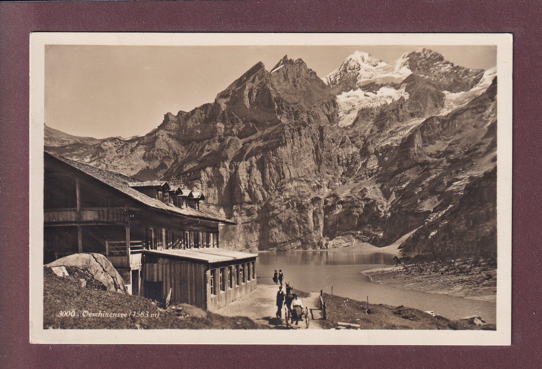Ansichtskarten: OESCHINENSEE - Leute – Gebraucht aus Pully von nicecards